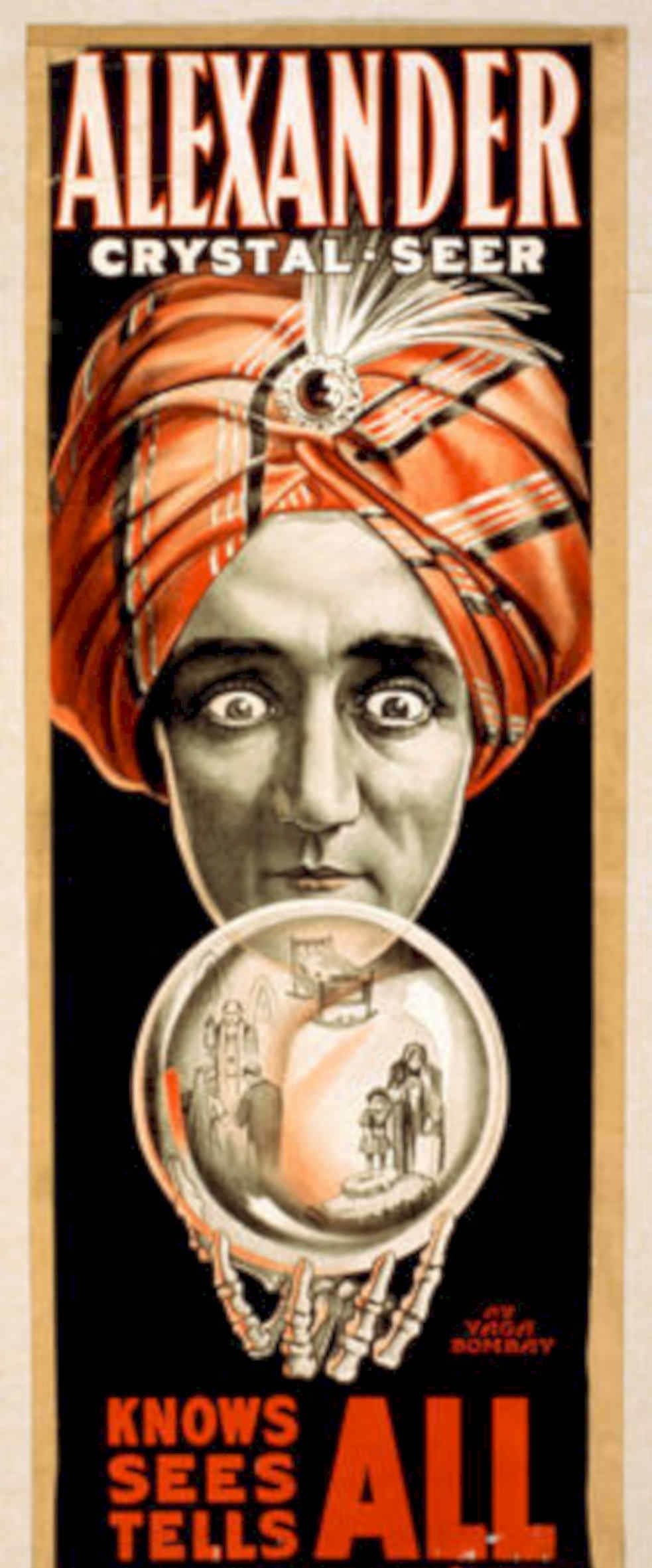 Crystal Seer Alexander Vintage Retro Advert Poster A4 Photo Print