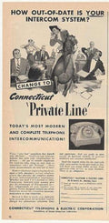Ct Telephone Office Vintage Retro Advert Ads A4 Photo Print
