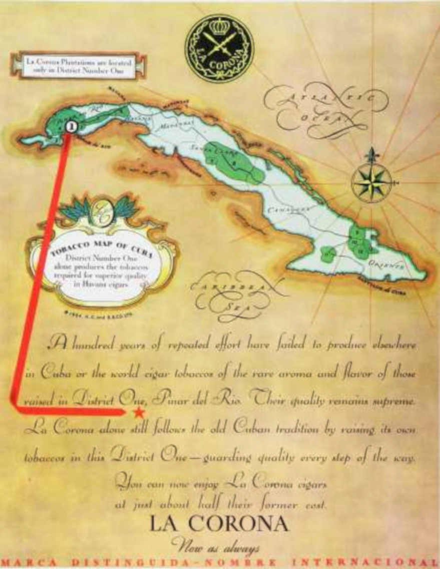 Cuba Map Pinardelrio Vintage Retro Advert Ads A4 Photo Print