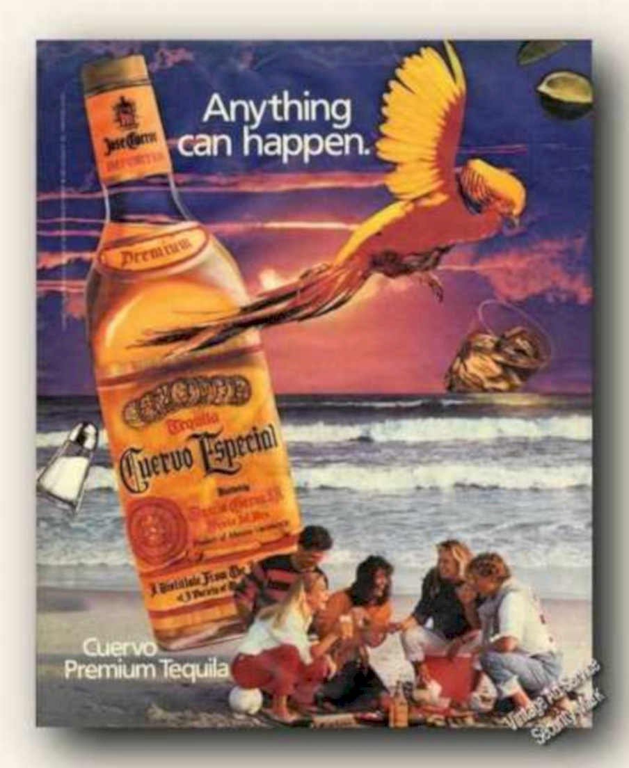 Cuervo Tequila Phoenix Vintage Retro Advert Ads A4 Photo Print