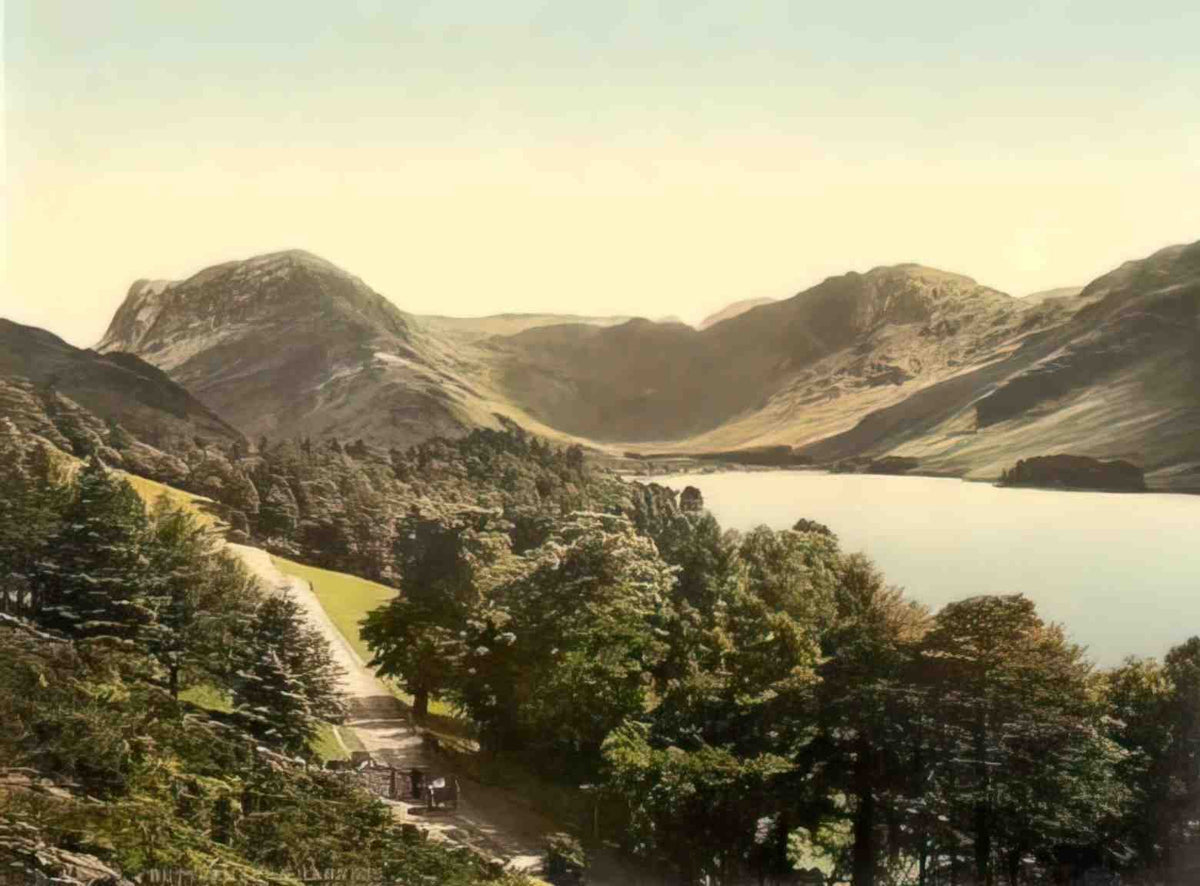 Cumbria Buttermere and Hasness Vintage A4 Photo Print