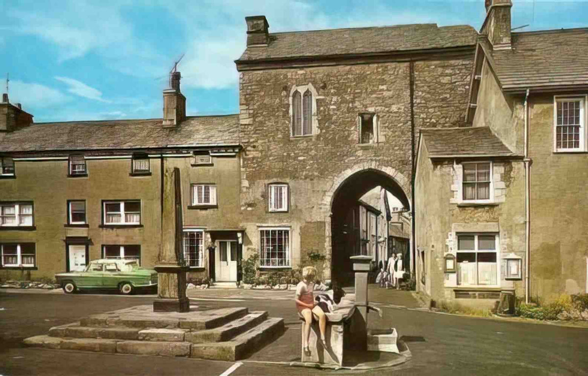 Cumbria Cartmel Gatehouse 1960s Vintage A4 Photo Print