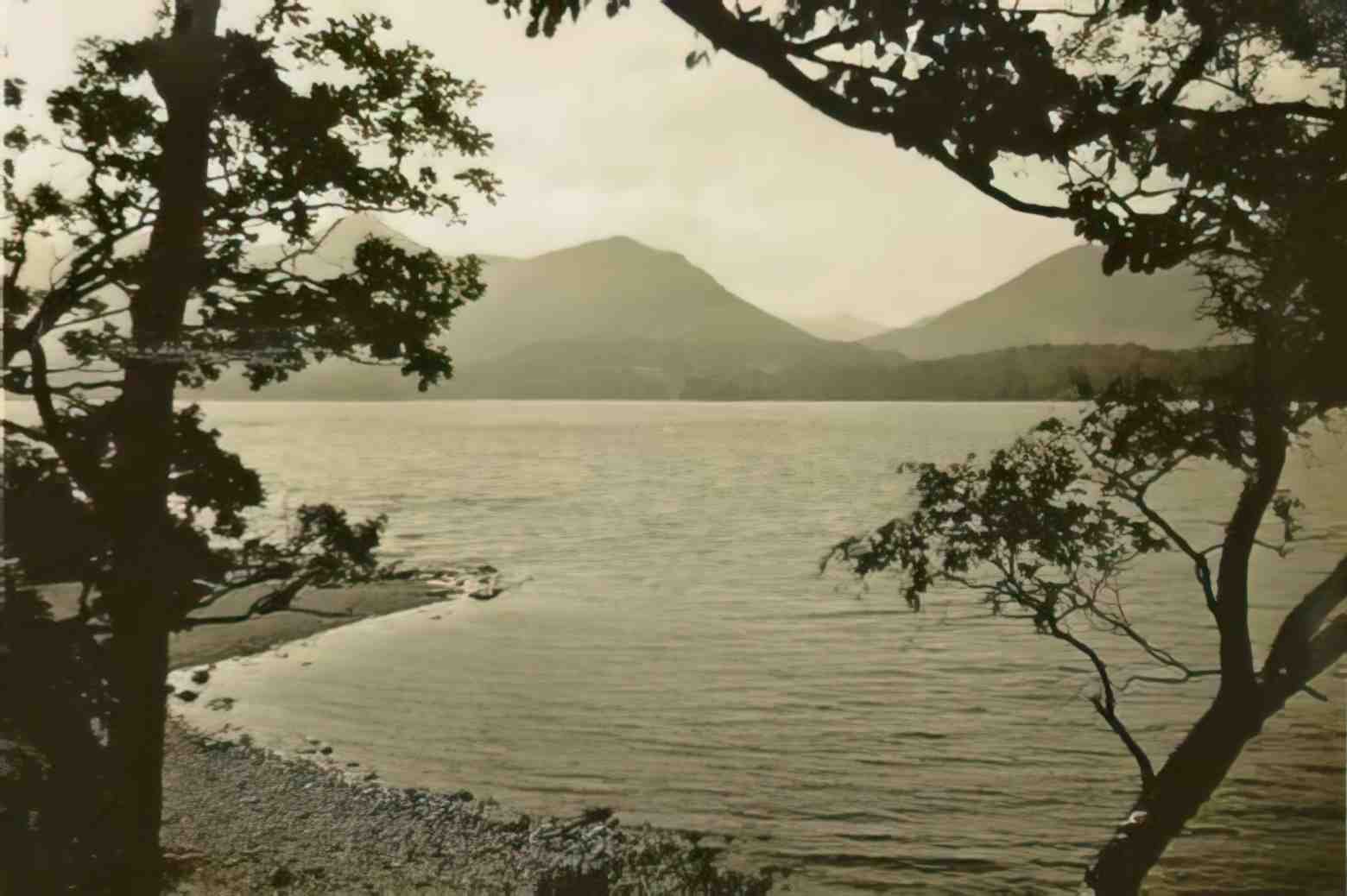 Cumbria Derwentwater mid 1930s Vintage A4 Photo Print