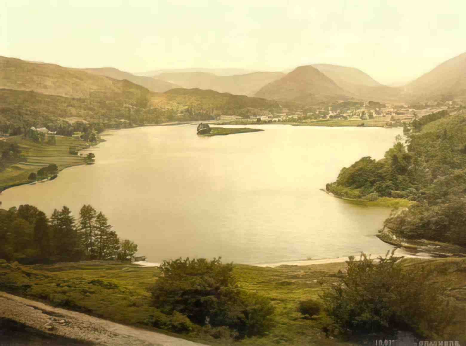 Cumbria Grasmere II Vintage A4 Photo Print