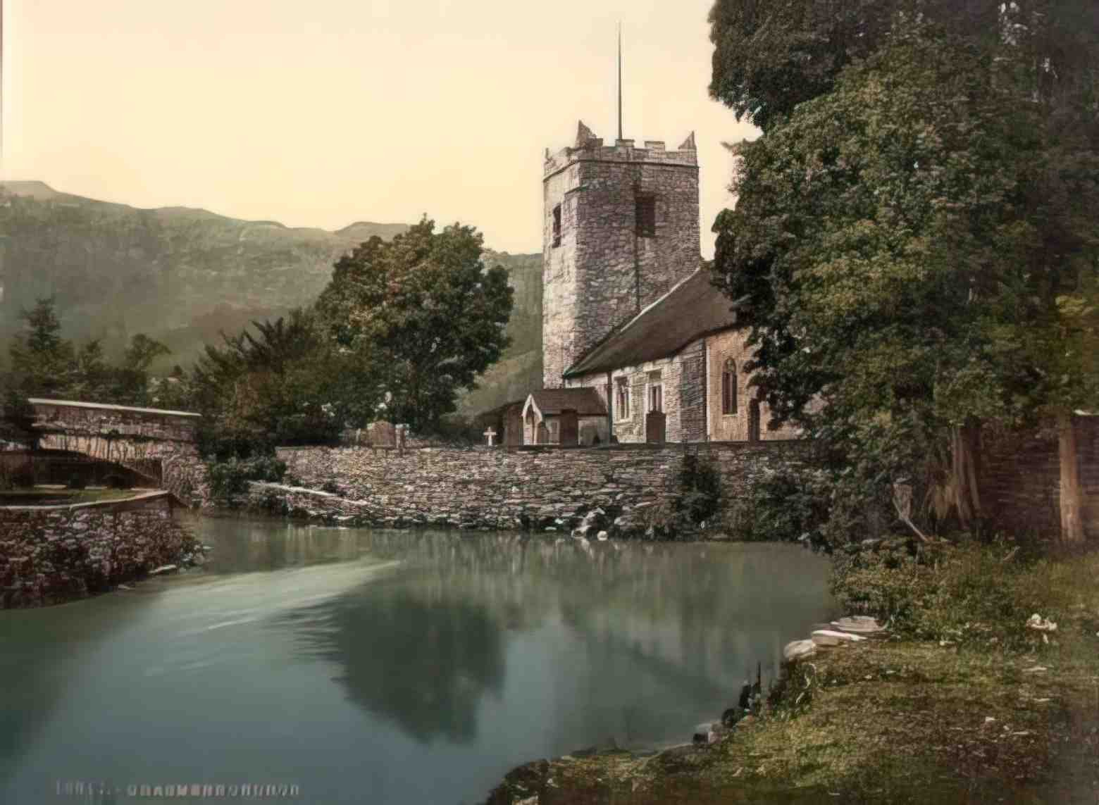 Cumbria Grasmere Vintage A4 Photo Print