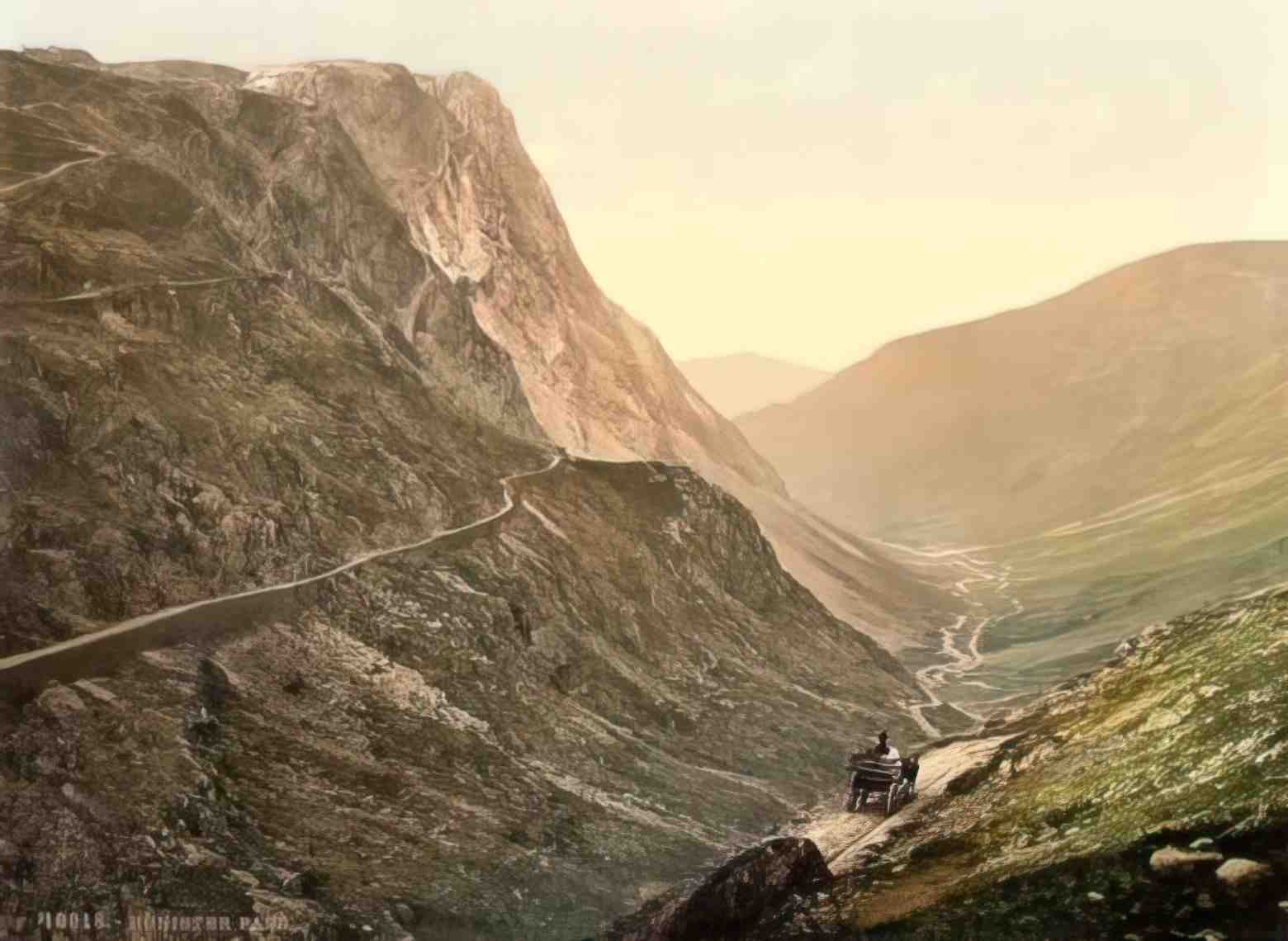 Cumbria Honister Pass Vintage A4 Photo Print