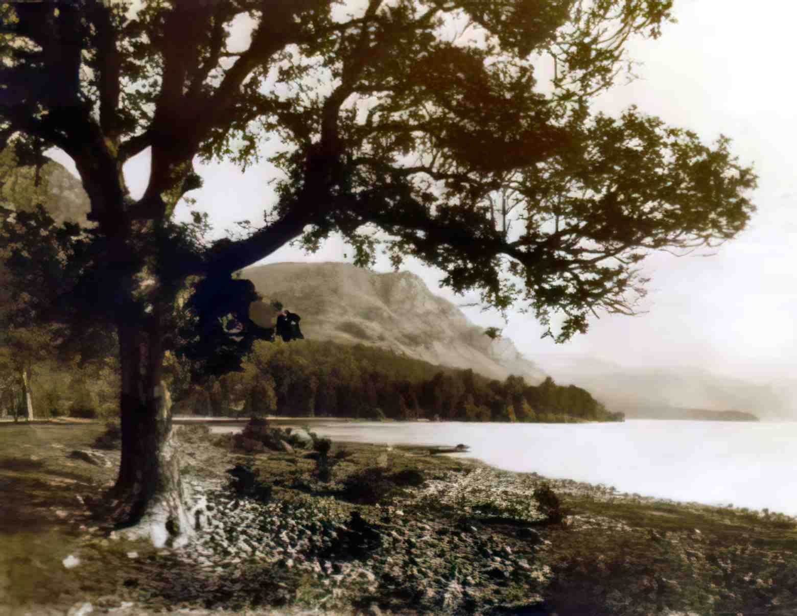 Cumbria Keswick Falcon Crag Vintage A4 Photo Print