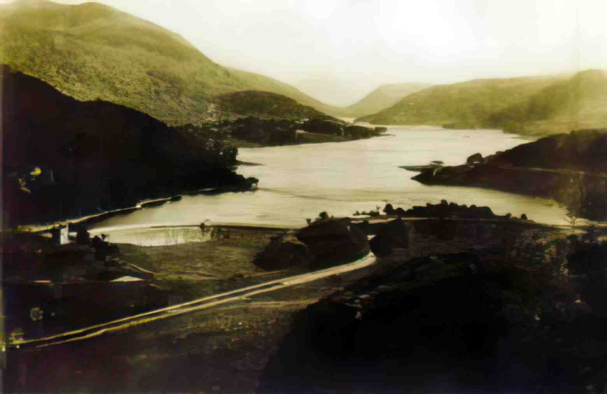 Cumbria Keswick Thirlmere and Helvellyn Vintage A4 Photo Print