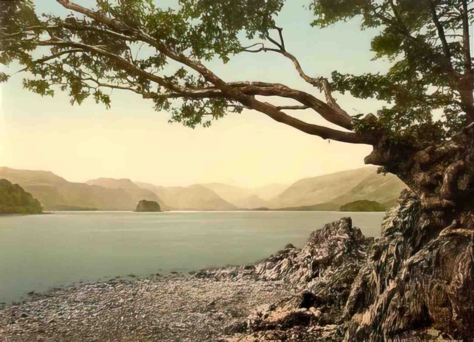 Cumbria Keswick Vintage A4 Photo Print