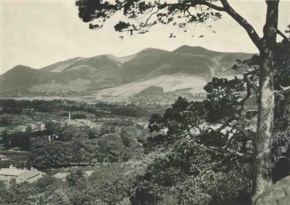 Cumbria Keswick with Skiddaw in the background c1930s Vintage A4 Photo Print