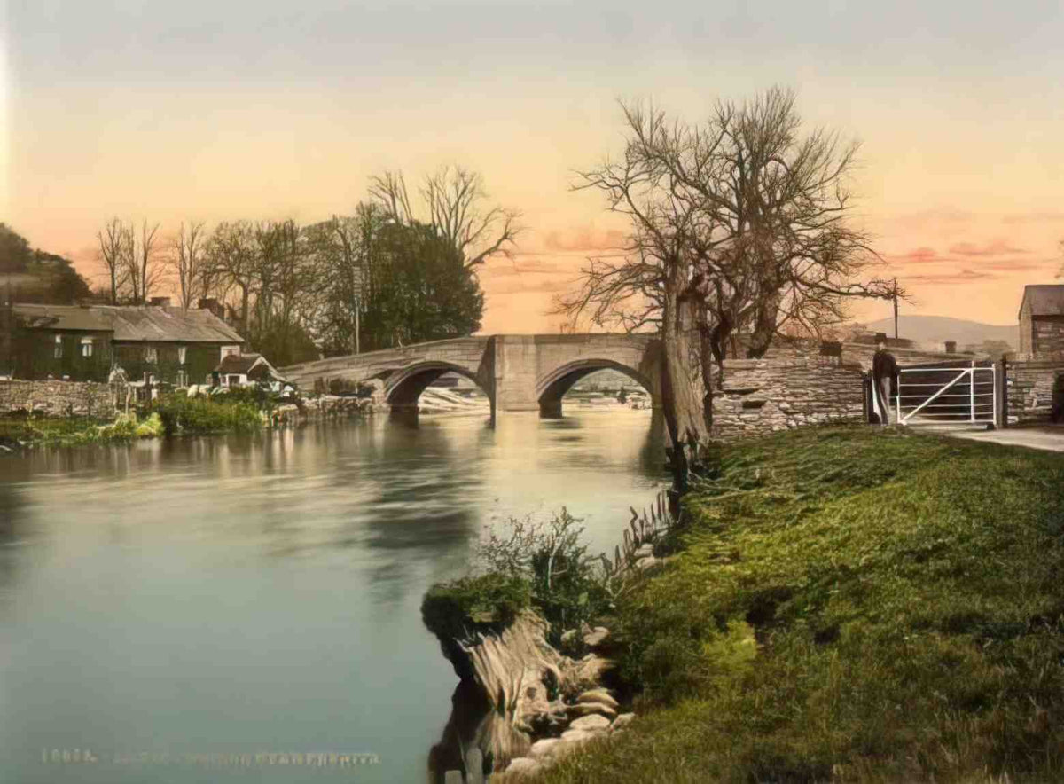 Cumbria Penrith Eamont Bridge Vintage A4 Photo Print