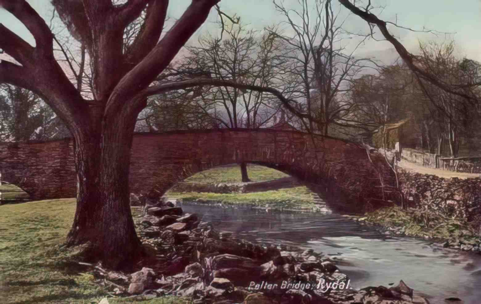 Cumbria Rydal Pelter Bridge Vintage A4 Photo Print