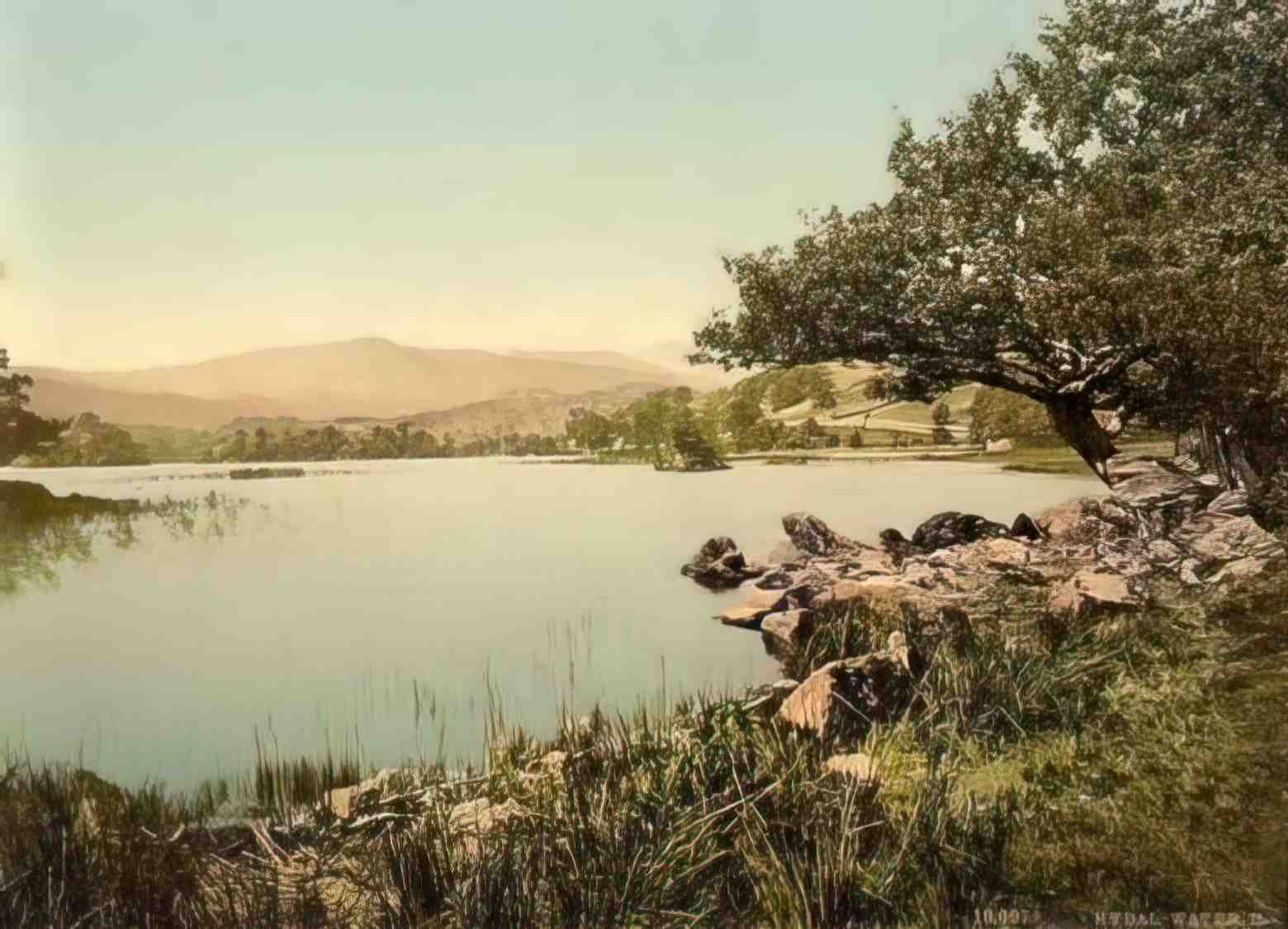 Cumbria Rydal Water Vintage A4 Photo Print