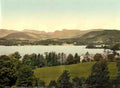 Cumbria Windermere and Langdale Pikes Vintage A4 Photo Print