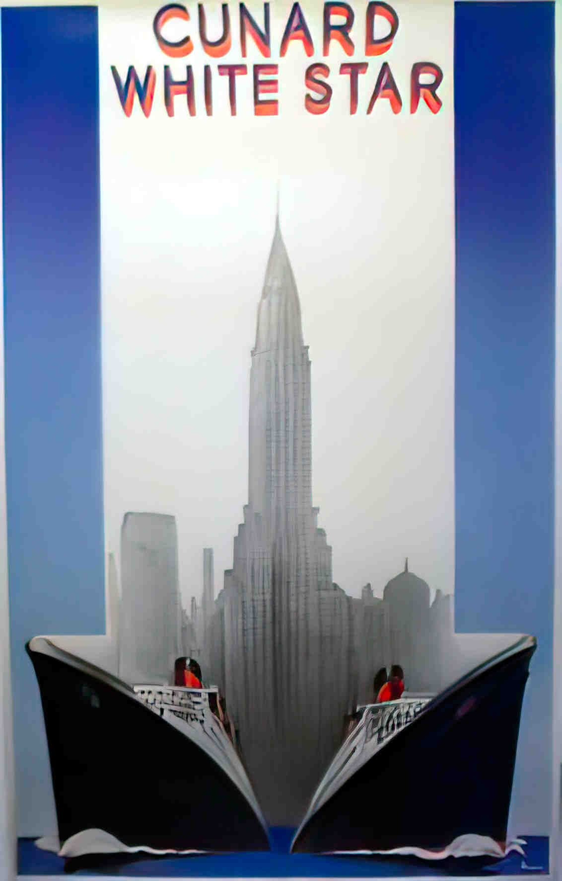 Cunard Advert A4 Photo Print