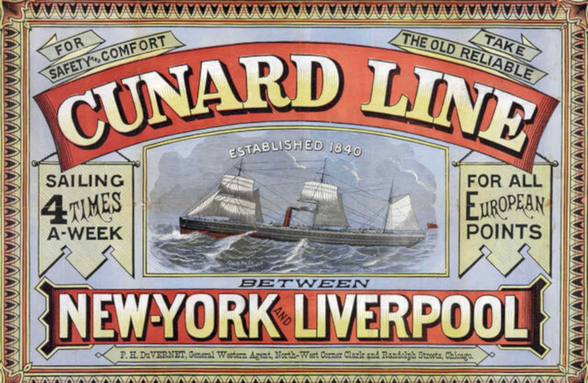 Cunard Islay Ship Vintage Retro Advert Poster A4 Photo Print
