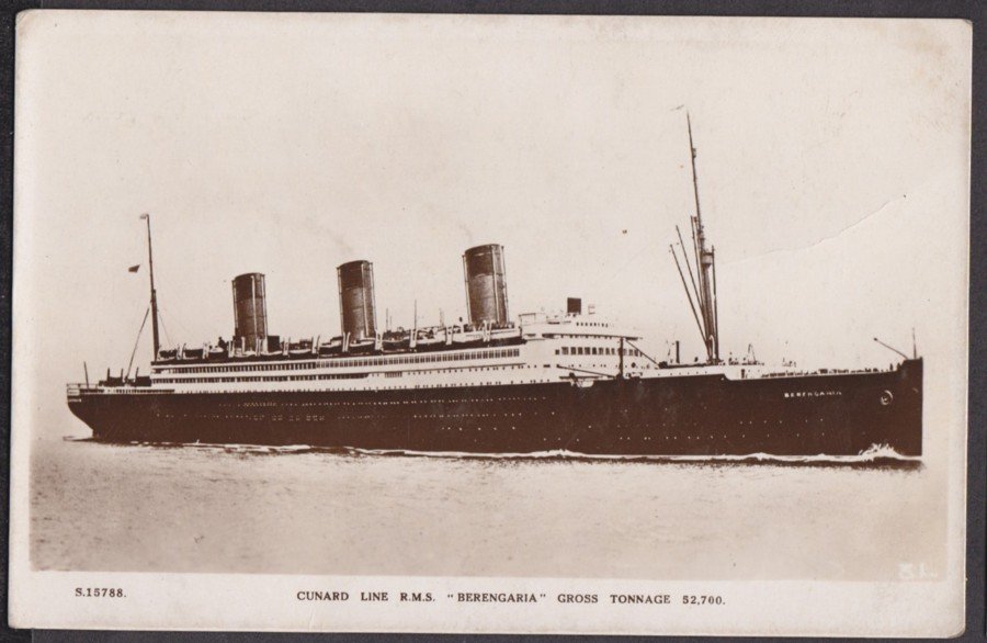 Cunard Line Rms Berengaira Vintage A4 Photo Print