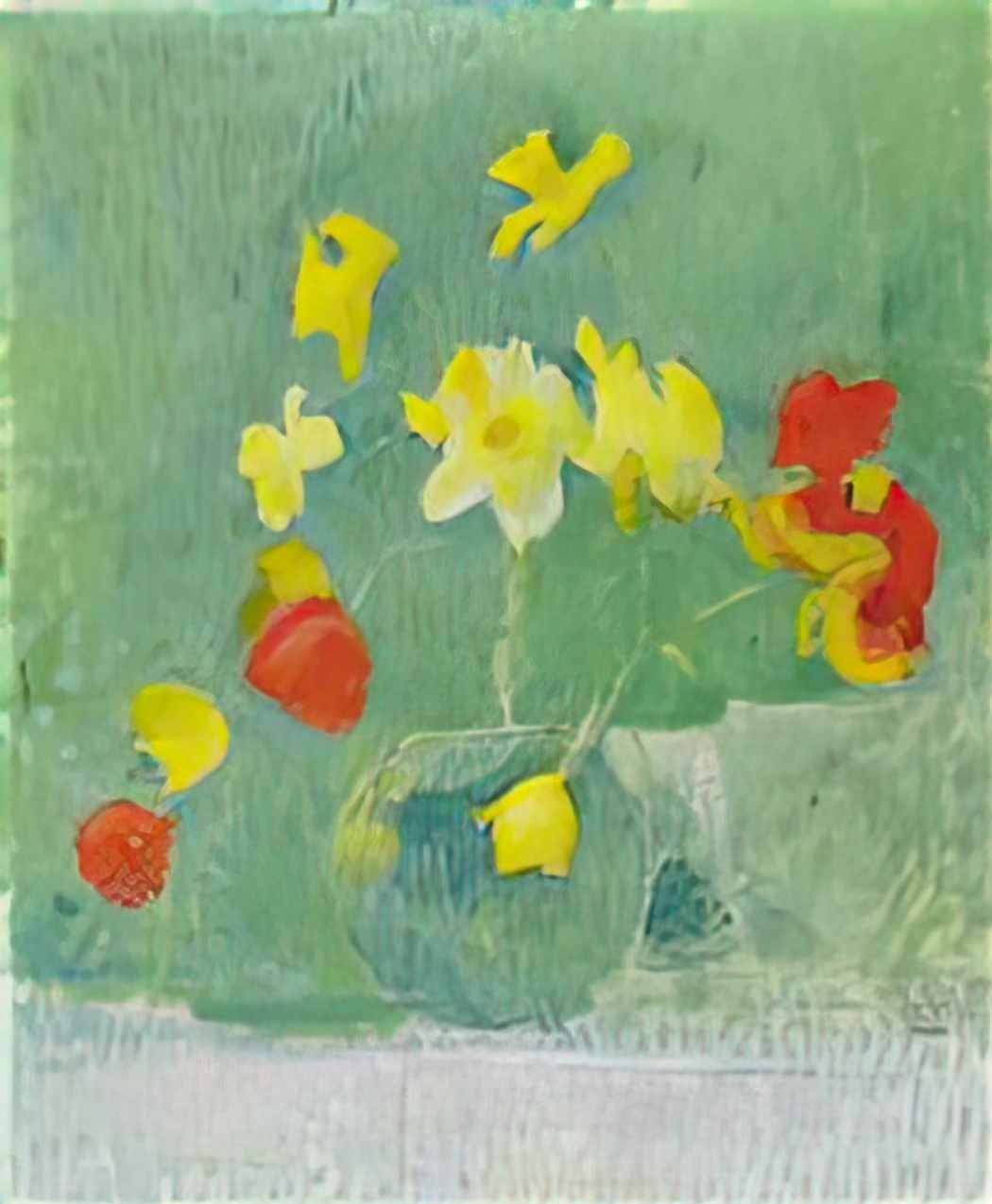 Cuno Amiet blumenstilleben 1959 Art A4 Photo Print