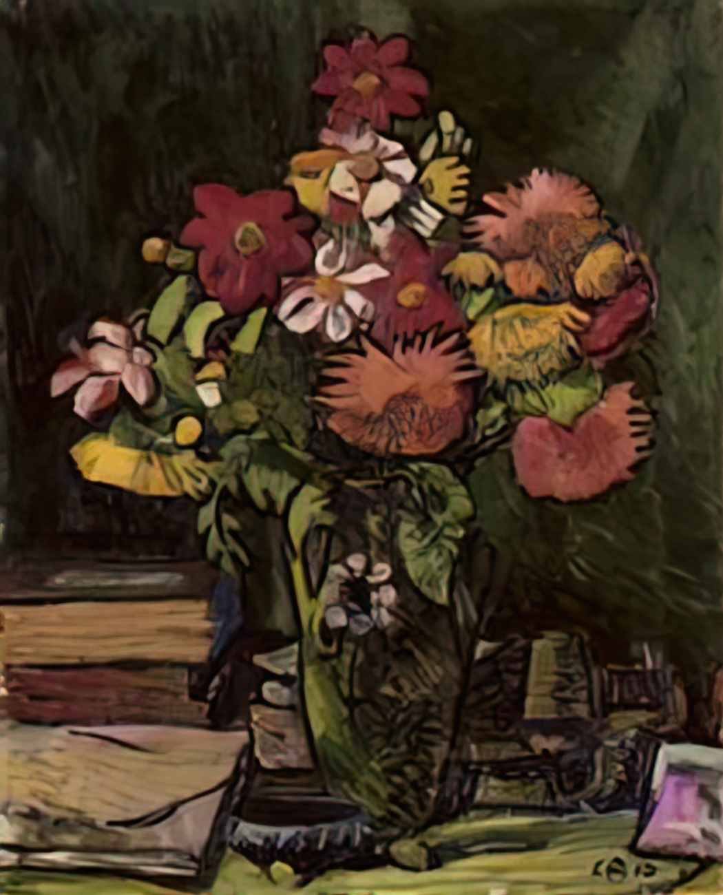 Cuno Amiet blumenstillleben 1910 Art A4 Photo Print
