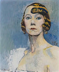 Cuno Amiet brustbild einer dame 1925 Art A4 Photo Print