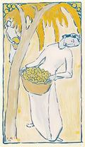 Cuno Amiet fruit harvest female figure with basket 1914 Art A4 Photo Print