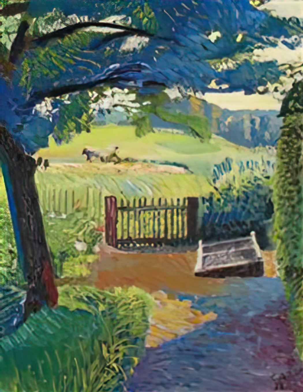 Cuno Amiet garden overlooking oschwand 1938 Art A4 Photo Print