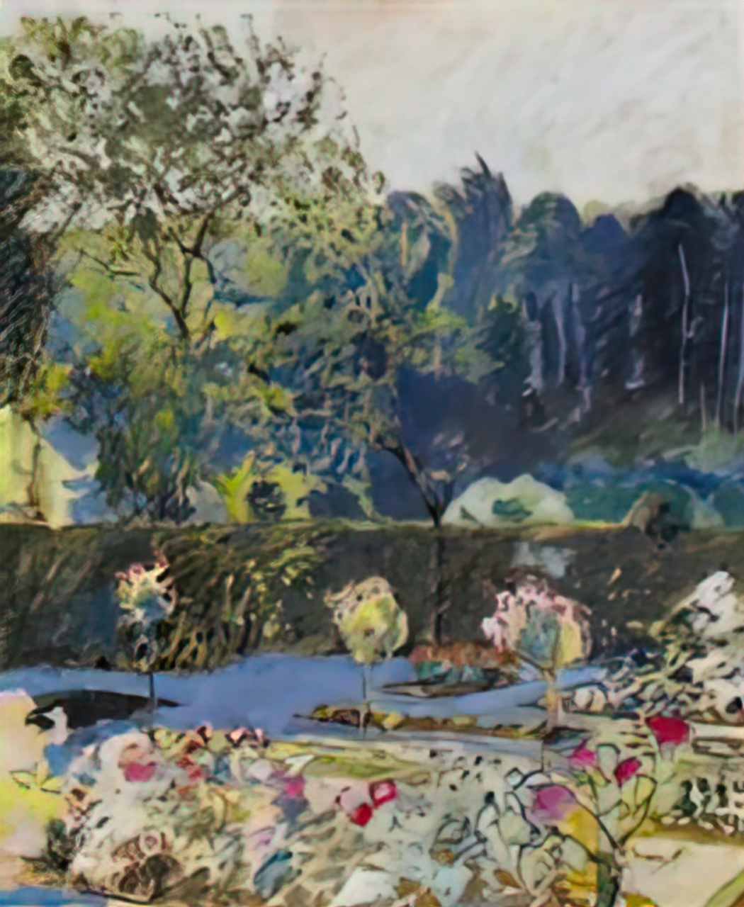 Cuno Amiet garden with woodland 1933 Art A4 Photo Print