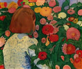 Cuno Amiet girl with flowers 1896 Art A4 Photo Print