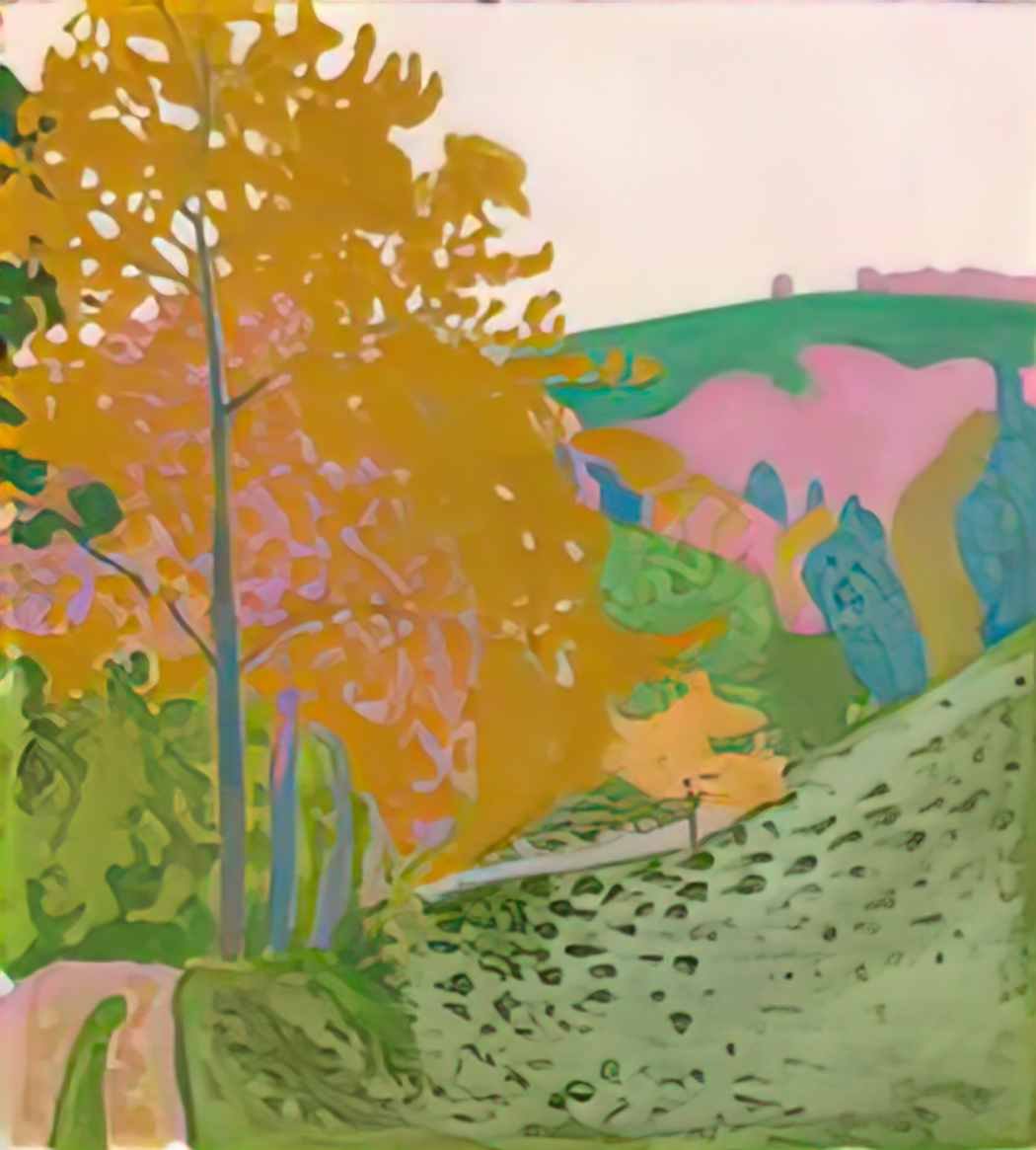 Cuno Amiet herbstlandschaft herbst auf der oschwand 1906 Art A4 Photo Print UK