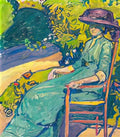 Cuno Amiet junge frau im garten amy moser 1910 Art A4 Photo Print UK