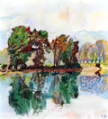 Cuno Amiet landscape near the river aare 1925 Art A4 Photo Print UK