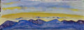 Cuno Amiet mountain chain at sunset Art A4 Photo Print