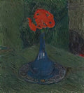 Cuno Amiet poppy in blue vase 1908 Art A4 Photo Print