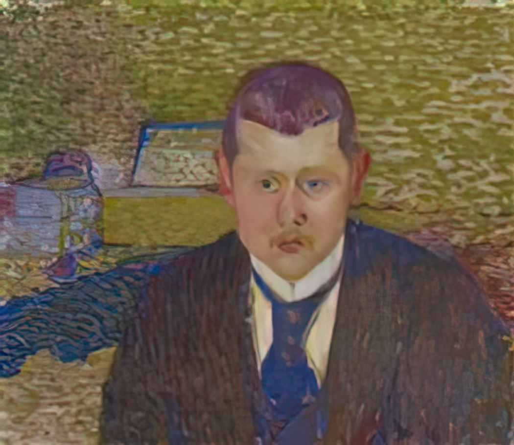 Cuno Amiet portrait von oskar kurt 1894 Art A4 Photo Print UK