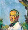 Cuno Amiet selbstbildnis vor garten 1921 Art A4 Photo Print