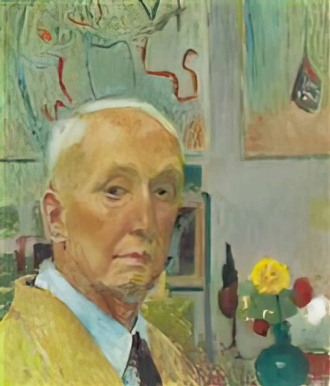 Cuno Amiet self portrait 1954 Art A4 Photo Print UK