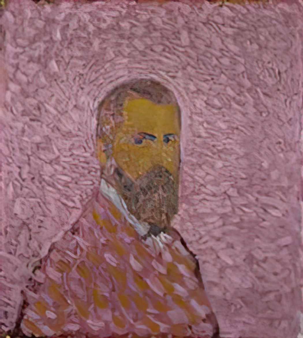 Cuno Amiet self portrait in rose 1907 Art A4 Photo Print