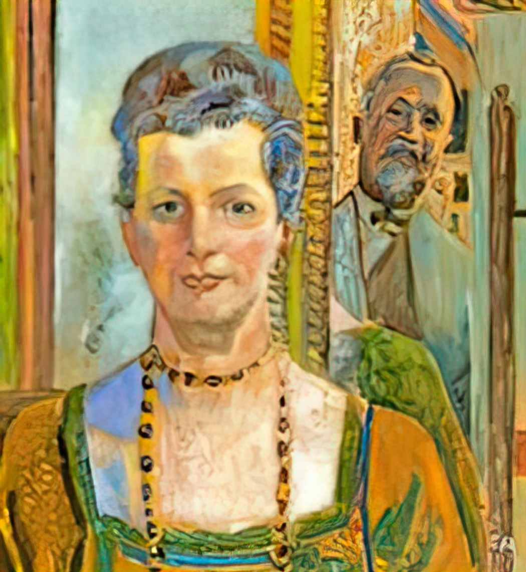 Cuno Amiet self portrait with wife 1930 Art A4 Photo Print