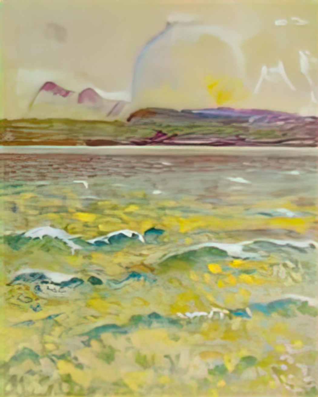 Cuno Amiet thunersee mit wellen 1932 Art A4 Photo Print