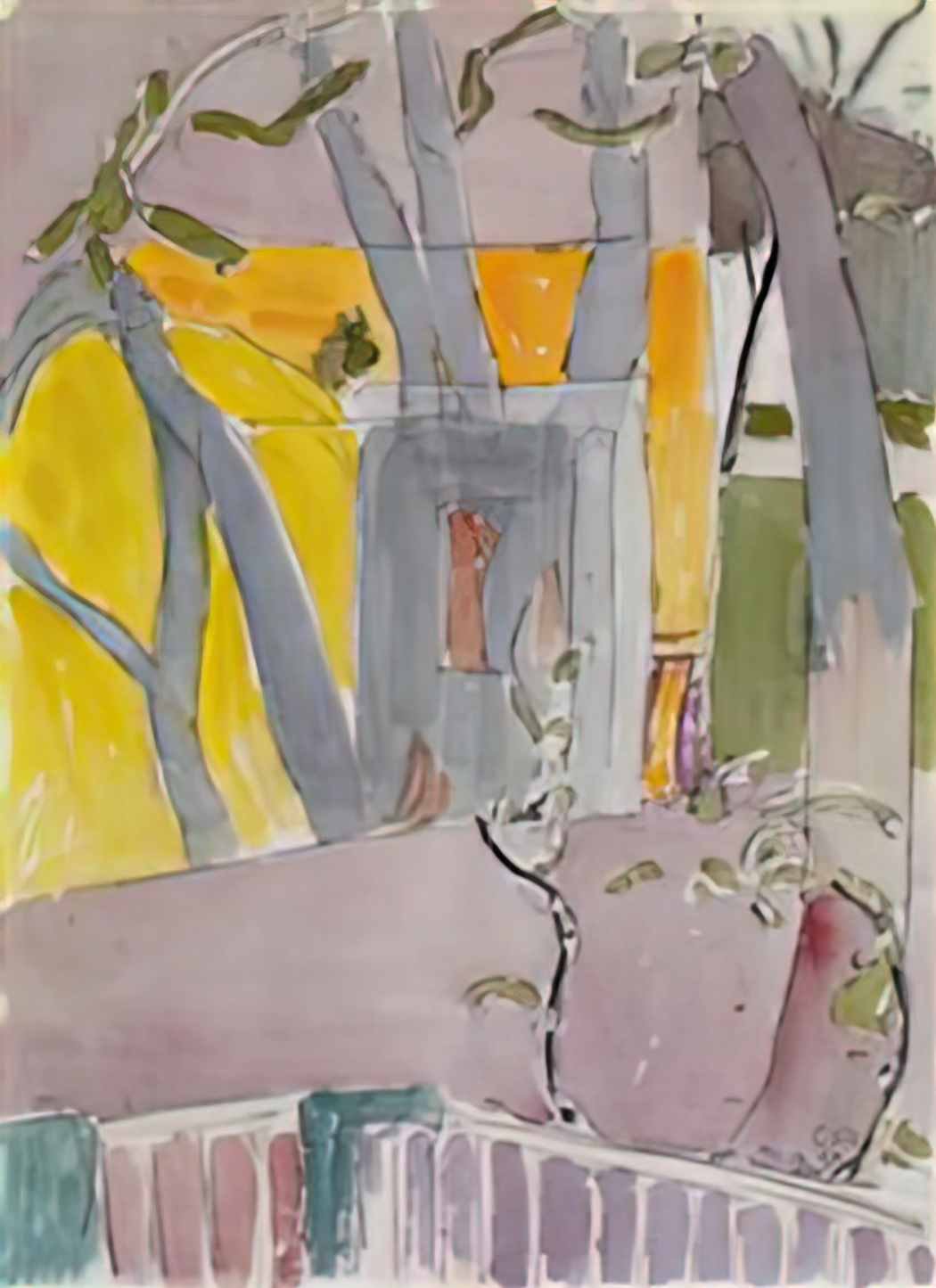 Cuno Amiet view of the garden 1950 Art A4 Photo Print