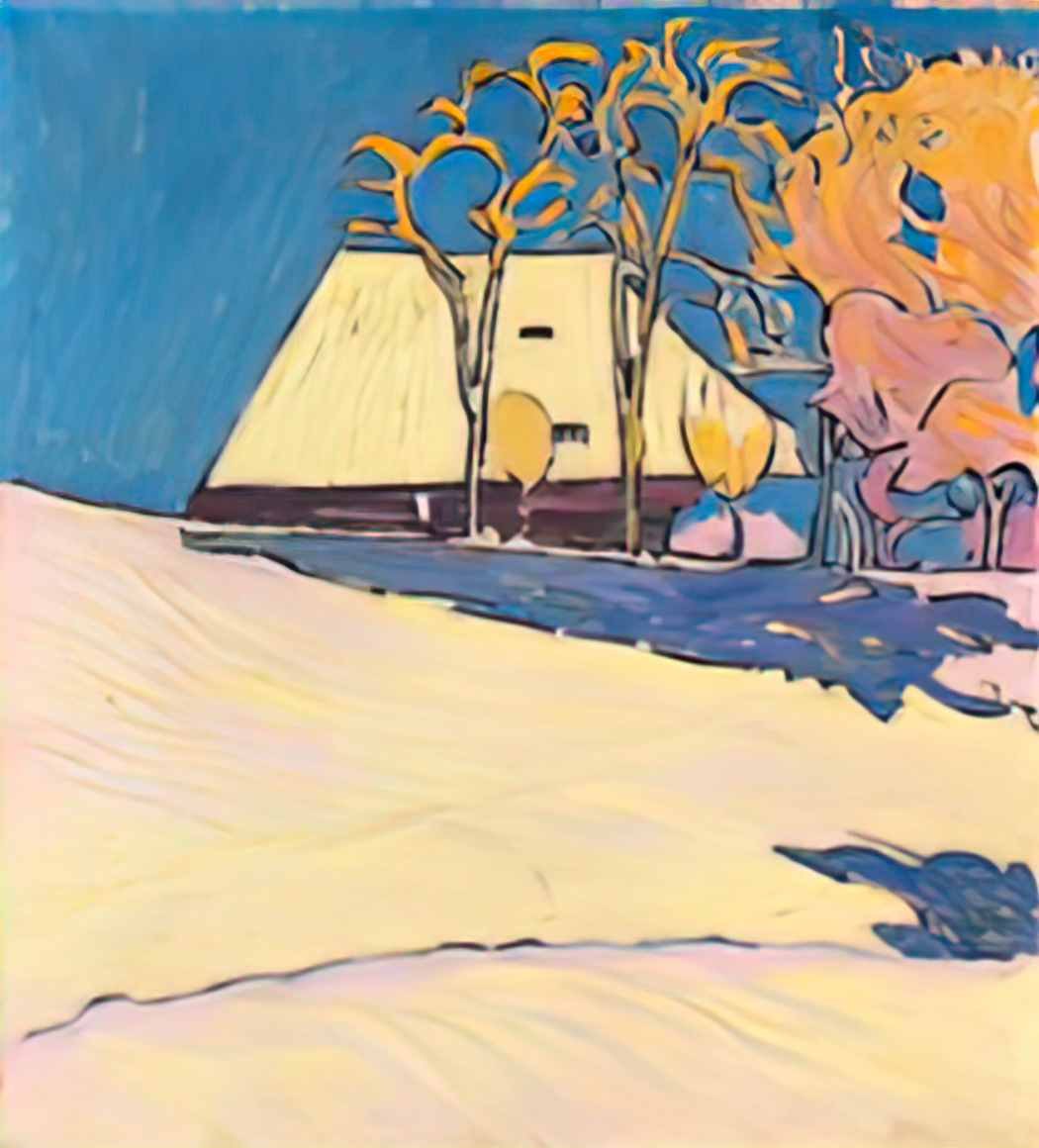 Cuno Amiet winter auf der oschwand 1908 Art A4 Photo Print