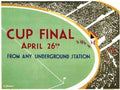 Cup Final Underground Vintage Retro Advert Poster A4 Photo Print