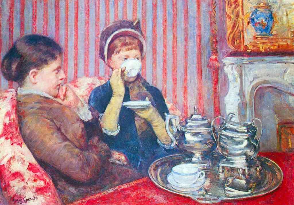Cup Of Tea Cassatt A4 Photo Print
