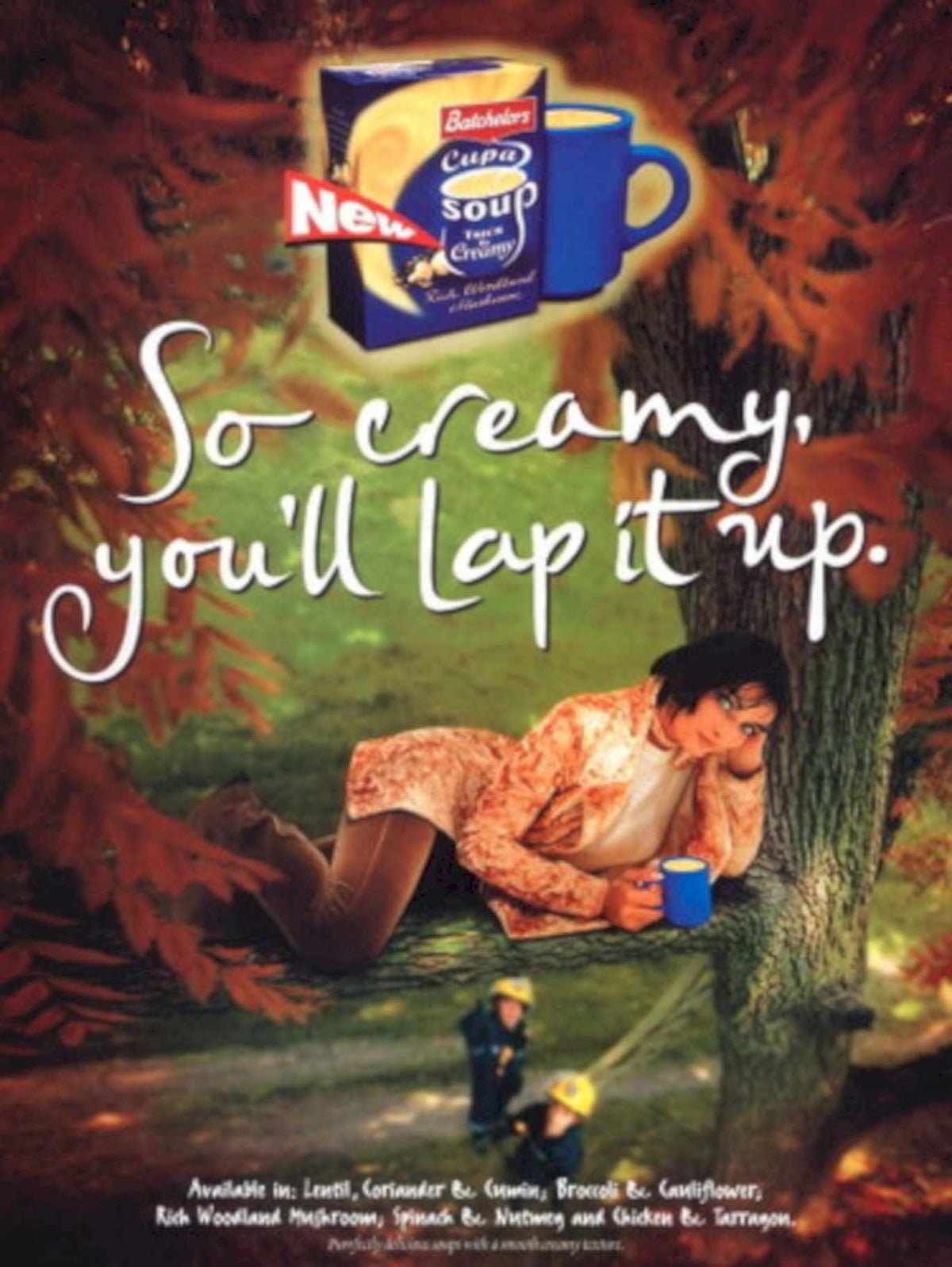 Cupa Soup Woodland 1990s Vintage Retro Advert
