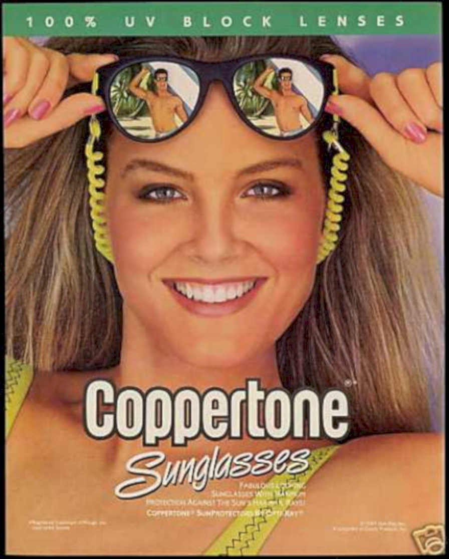 Cupertino Sunglasses Beach Vintage Retro Advert Ads A4 Photo Print