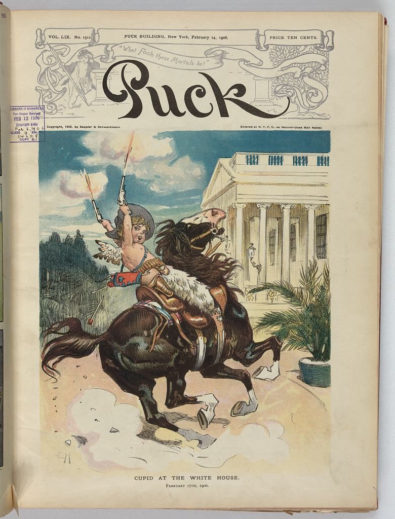 Cupid at the White House PUCK A4 Photo Print