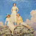 Curran Charles Courtney Noonday Sunlight 1918 A4 Photo Print