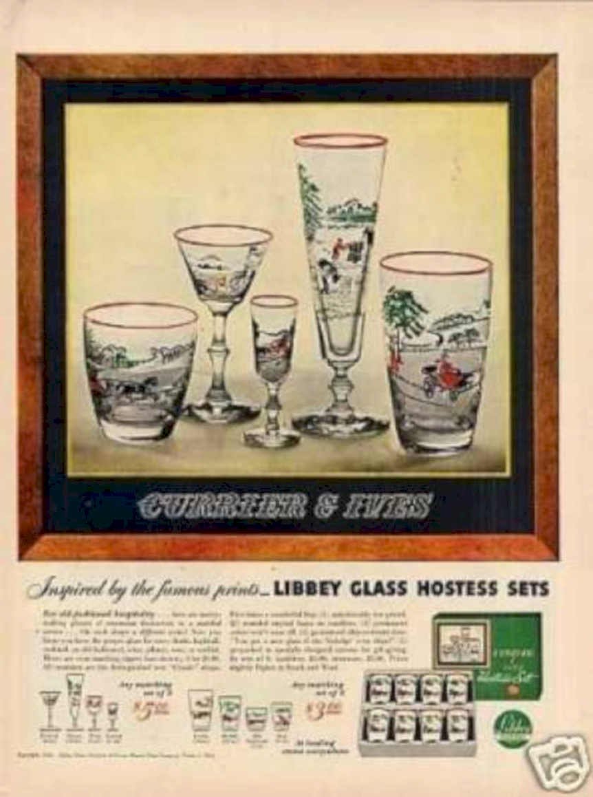 Currier Ives Hostess Vintage Retro Advert Ads A4 Photo Print