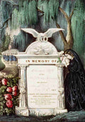 Currier & Ives Print c1865 The soldiers grave A4 Photo Print