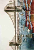 Currier & Ives Print c1872 Brooklyn Bridge A4 Photo Print